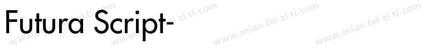 Futura Script字体转换